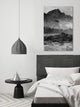 "Dark and Mysterious Mountain" Painting Print on Wrapped Canvas, 40"x60"