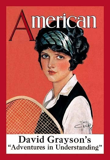 American Magazine: Tennis - Fine Art Giclee Print 24" x 36"