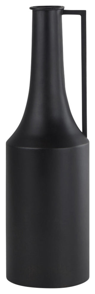 Aubrey Medium 18.0H Black Iron Flower Jug Vase
