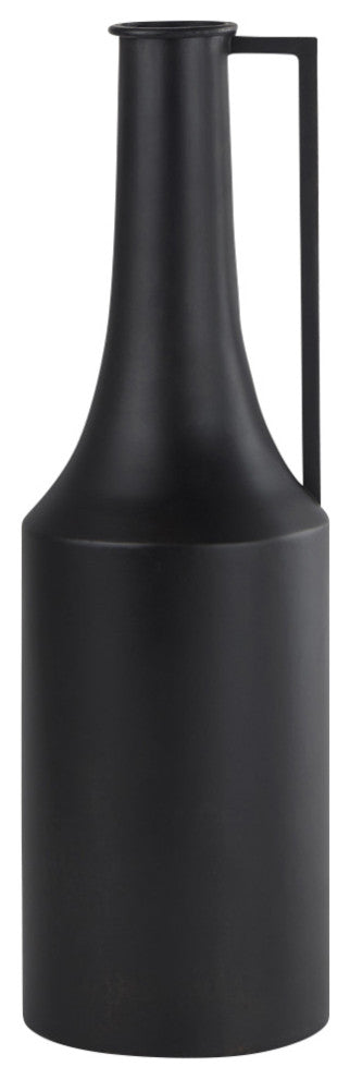 Aubrey Medium 18.0H Black Iron Flower Jug Vase