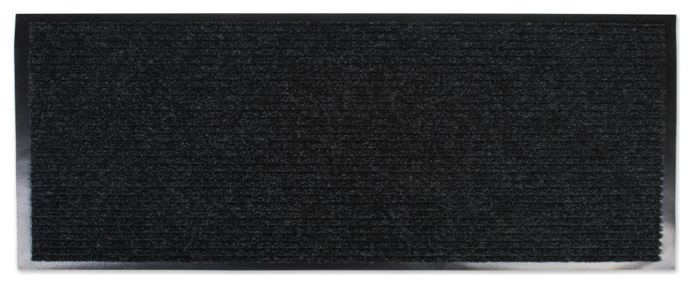 Charcoal Ribbed Walk Off Utility Runner 22"x60"