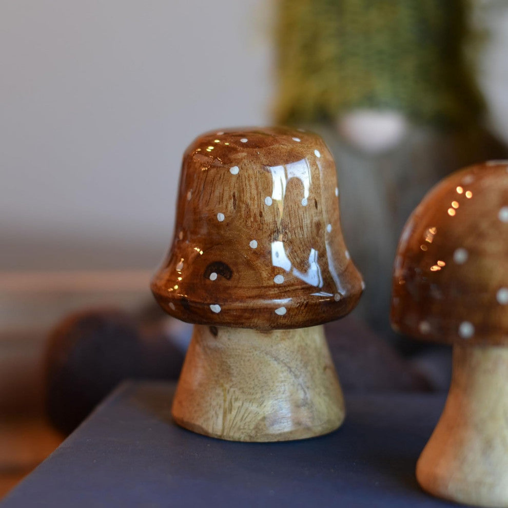 Dotted Top Mushrooms, Set of 3