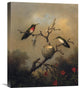 "Ruby Throated Hummingbird" Canvas Giclee by Martin Johnson Heade, 18"x22"