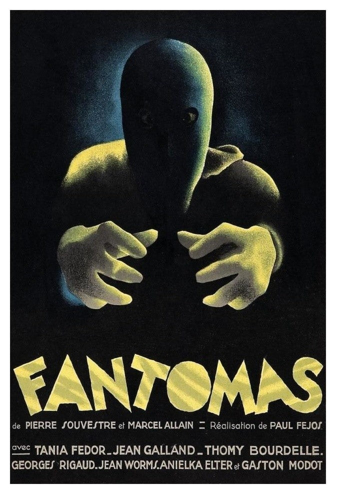 "Vintage Film Posters: Phantoms "Fantomas" Paper Print, 18"x26"