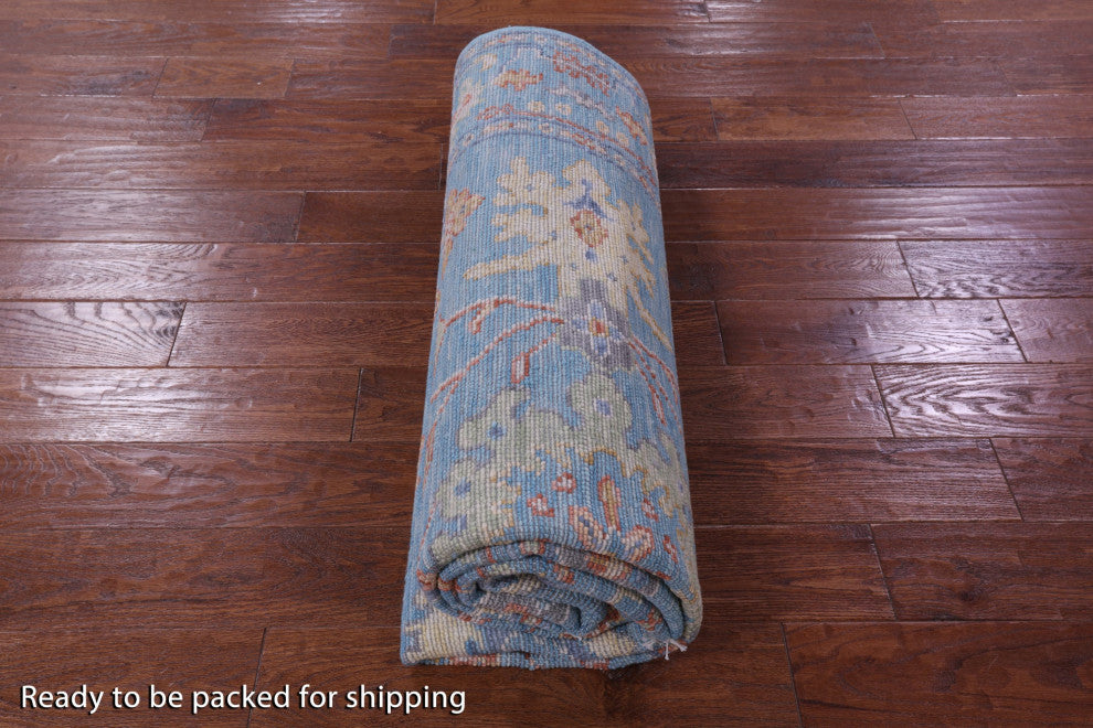 Turkish Oushak Hand-Knotted Wool Rug 5' 11" X 9' 1" - Q15678