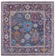 9' Square Turkish Oushak Hand Knotted Wool Rug - Q15706