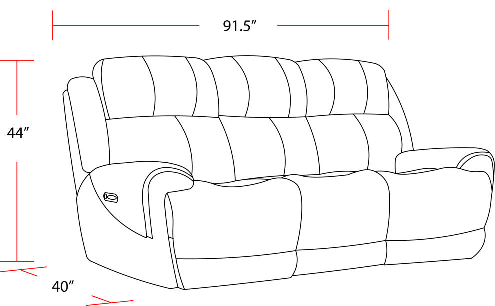 Spartacus Oyster Power Reclining Sofa and Loveseat
