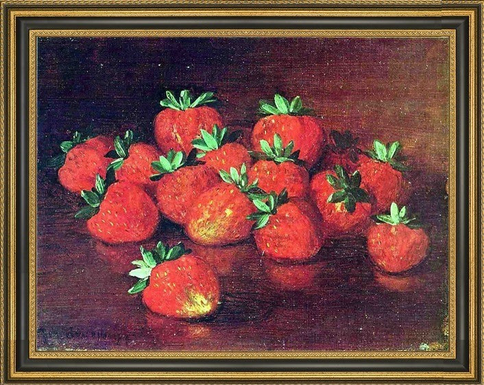 Richard La Barre Goodwin Strawberries Framed Premium Canvas Print, 18"x24"