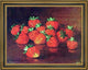 Richard La Barre Goodwin Strawberries Framed Premium Canvas Print, 18"x24"