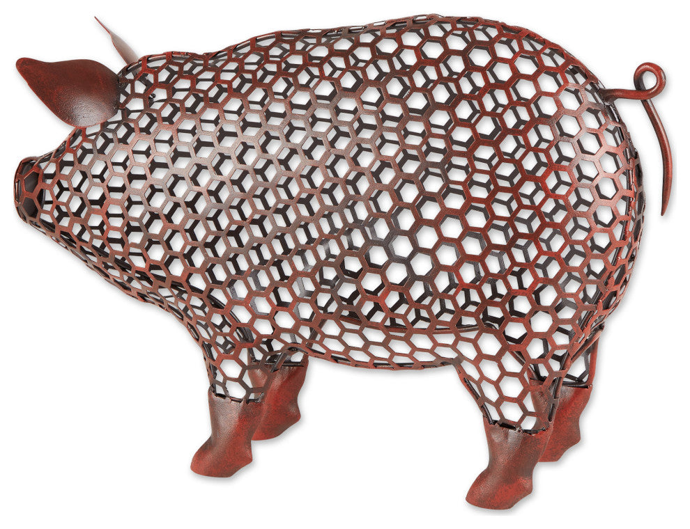 Chicken Wire Pig Sculpture