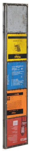 Vidaxl Room Divider Multicolor 17.7"x6.7"x65.7" Iron
