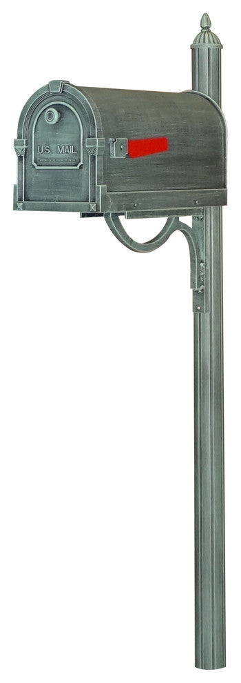 Savannah Curbside Mailbox with Richland Mailbox Post
