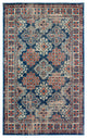 Weave & Wander Kezia Rug, Classic Blue/True Red, 6ft-5in x 9ft-6in
