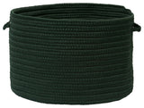 Colonial Mills Basket Boca Raton Dark Green Round
