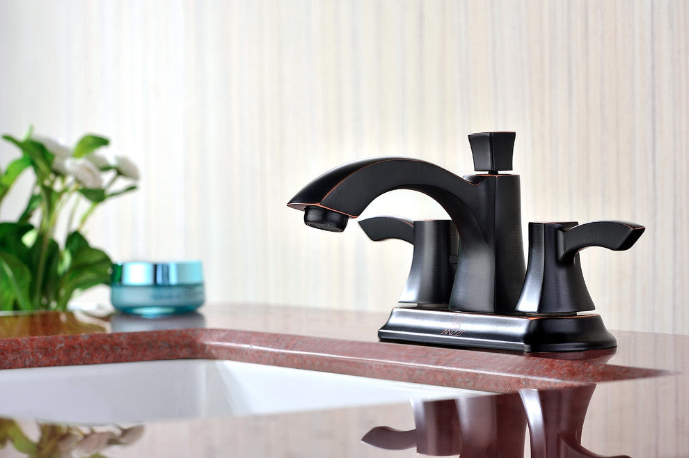 Vista Series 2-Handle Bathroom Sink Faucet in Oil Rubbed Bronze