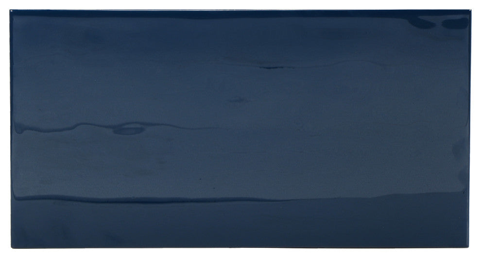 Elements, Tanu, C-Table Enamel Top End Table, Navy