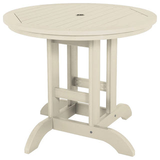 Round Dining Table, 36", Whitewash