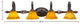Elegante 4-Light Bath Bar, Firre Saturn