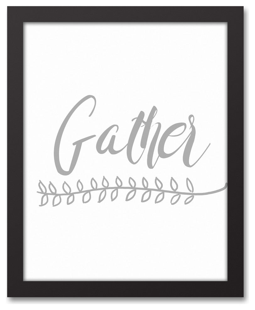 Gather 11x14 Black Framed Canvas