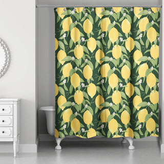 Lemon Pattern 3 71x74 Shower Curtain
