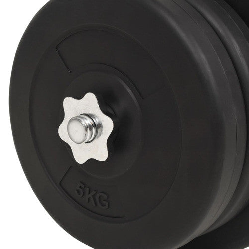 Vidaxl Barbell And Dumbbell Set 132.3 Lb