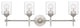 Quoizel ARI8631BN 4-Light Bath, Aria