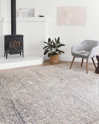 Lucia Rug, Gray/Sunset, 9'3"x13'3"