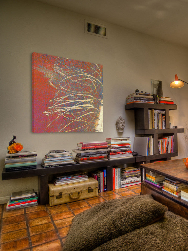 "Analog III" Painting Print on Canvas by Aryai
