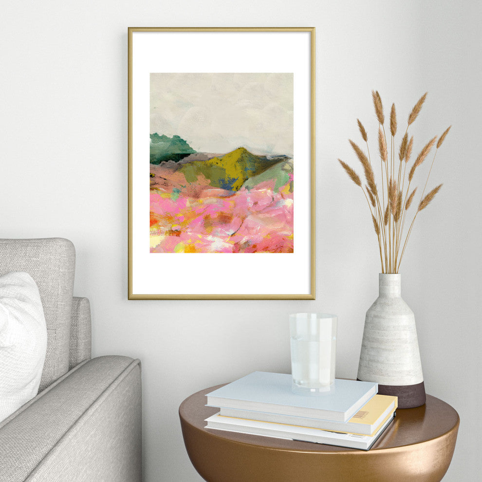 lunetricotee summer landscape I Metal Framed Art Print
