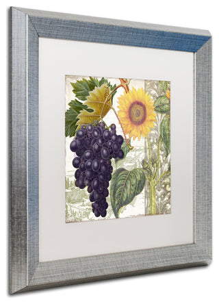 Color Bakery 'Dolcetto I' Matted Framed Art, Silver Frame, White Mat, 16x16