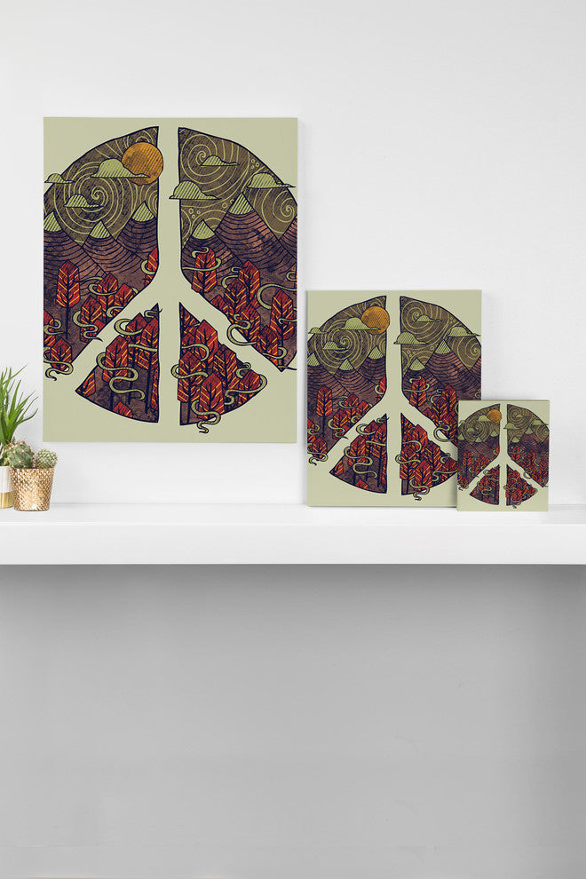 Deny Designs Hector Mansilla Peaceful Landscape Art Canvas