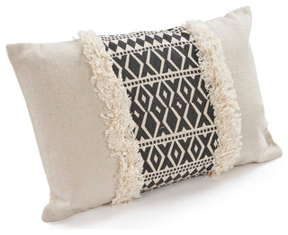 Black Modern Throw Pillow