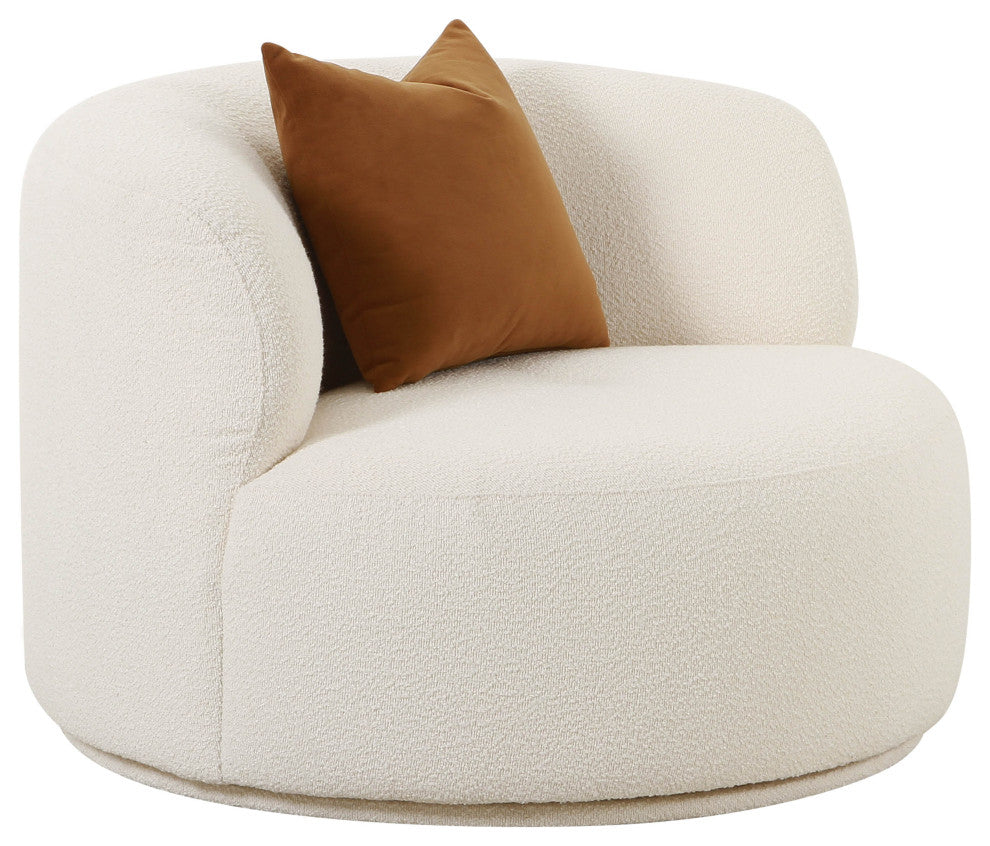 Fickle Swivel Chair, Cream