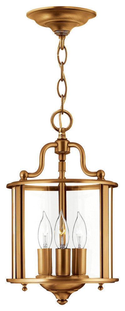 Hinkley Gentry Foyer Small Single Tier, Heirloom Brass