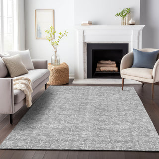 Premium Machine Washable Mayfield AMF691 Silver 2'6" x 3'10" Rug