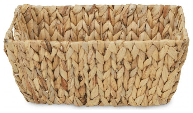 Braided Water Hyacinth Storage Basket