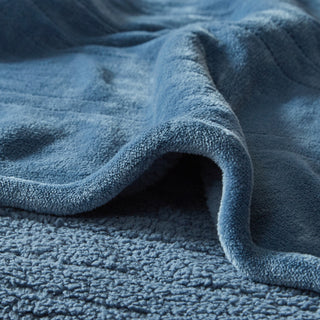 Beautyrest Solid Microlight Heated Blanket, Blue, Queen