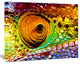 Multicolor Scaly Skin of Lizard, Abstract Canvas Art Print, 20"x12"