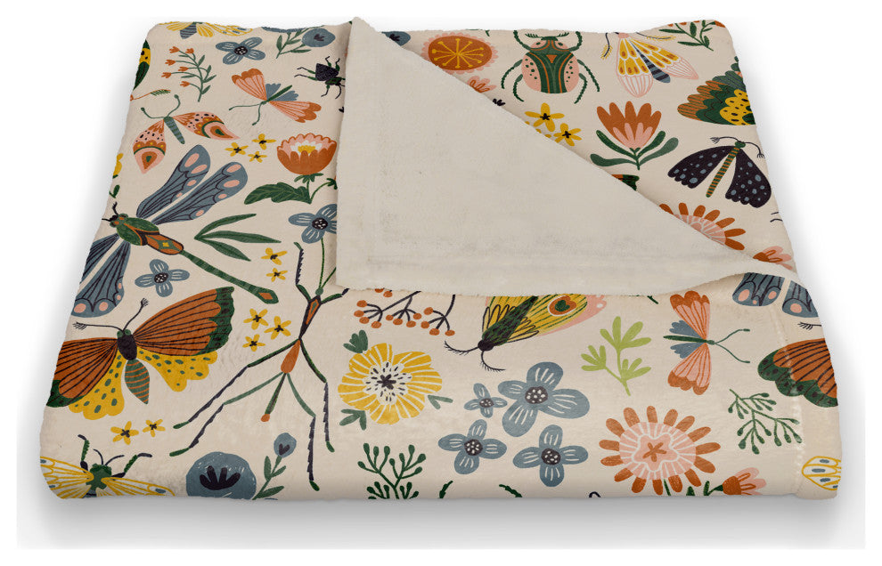 Bug Collection 50x60 Coral Fleece Blanket