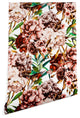 Deny Designs Marta Barragan Camarasa Vintage Flowers Wallpaper, Pink, 2'x10'