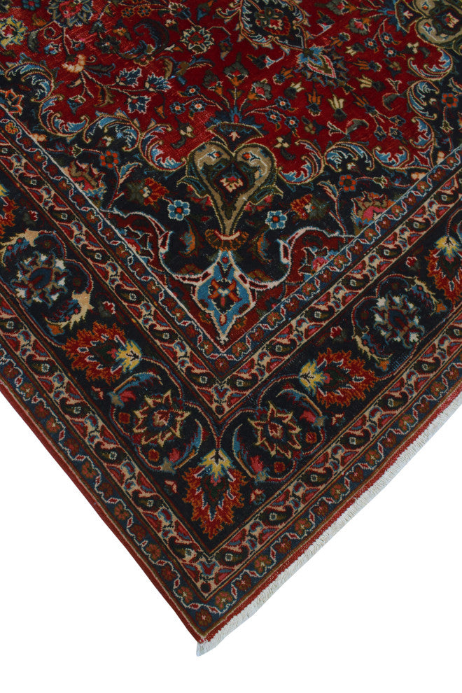 Fine Vintage Distressed Adken Red Rug