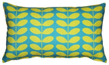 Pillow Decor - Mid-Century Modern Turquoise Throw Pillow 12x20