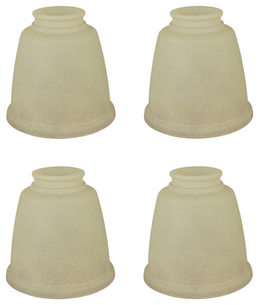 23104-4 Replacement Bell Shaped Antique Glass Shade, 4 Pack