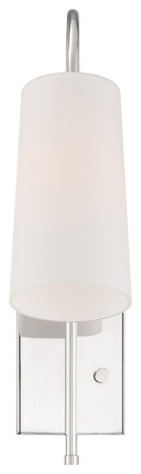 Alexa 1 Light Polished Nickel Wall Mount