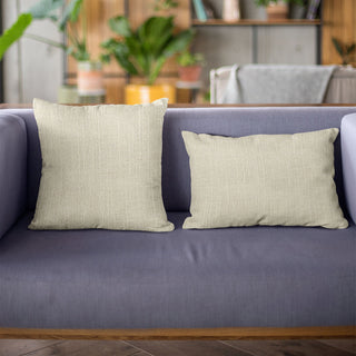 Vanilla Wall Textured Solid, With Open Weave. Luxury Throw Pillow, 18"x18"