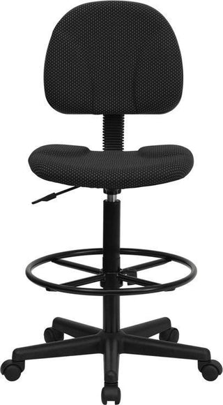 Flash Furniture Black Drafting Stool, Black Patterned