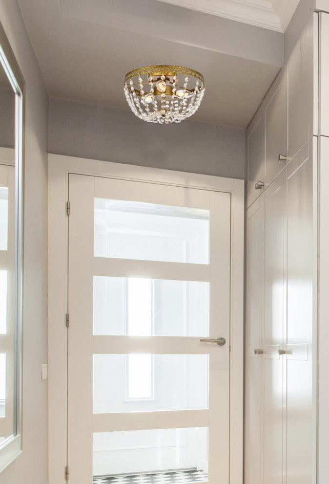 Kaine 12" Flush Mount, Chrome