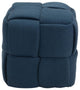 Zuo Modern Checks Stool Navy Blue