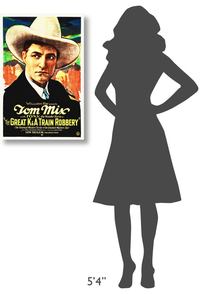 "Tom Mix, The Great Train Robbery" Canvas by Hollywood Photo Archive, 20x30"