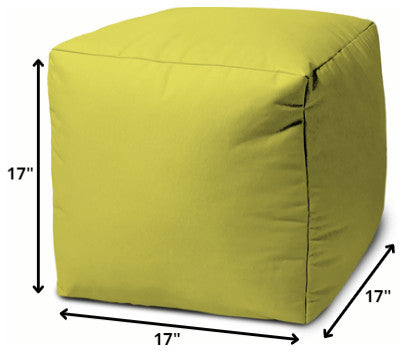 17  Cool Dark Mustard Yellow Solid Color Indoor Outdoor Pouf Ottoman